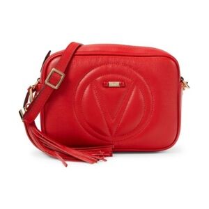 NWT Valentino Red Leather Crossbody Bag